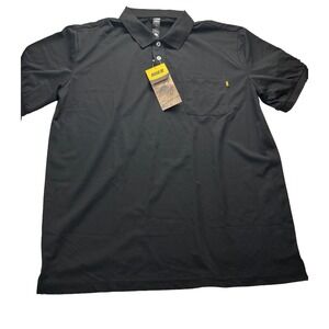 Mier Mens Polo Shirt Large Black Tactical Outdoors